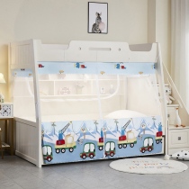 New cartoon primary-secondary bed mosquito nets up and down trapezoidal 1 5 m Home Low zipped children beds 1 2 m 1 35