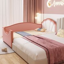 Childrens splicing bed crib with guardrail girl princess bed side bed small bed widen bed baby single bed