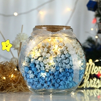 Lucky star bottle glass wishing bottle drifting bottle creative jewelry finished star origami Chinese Valentines Day gift birthday gift