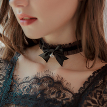 Cute Butterfly Knot Bell Neck Ring Sexy Little Things Anecdote Lingerie Accessories Necklace Neck Ring Black White