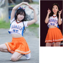 Hengle Pick Korean star with the same female group La La exercise cheerleading football baby games modern dance performance