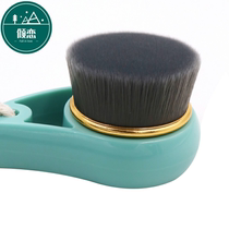 Nano bamboo charcoal face wash brush double-sided face wash brush soft hair silicone face wash instrument manual face wash brush shake sound face wash artifact