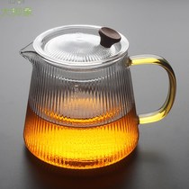Thickened heat-resistant glass teapot Hammer household tea set heating Tea Teapot tea leak filter tea breinner