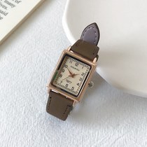 chic niche watch female ins Wind small mini temperament square casual versatile simple exquisite retro harbor style
