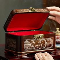 Wooden jewelry box jewelry box to send girlfriends to send girlfriends wedding gifts ring earrings necklace jewelry storage box