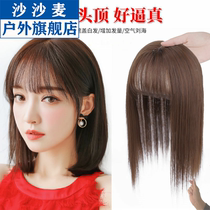 Meatball head wig ring Cute ancient style bud head flower hair bag Real hair fluffy natural lazy dish hair artifact hair accessories