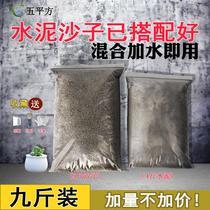 9 Jin bulk cement sand mortar glue plugging waterproof hole filling repair wall flower pot quick-drying black cement sand