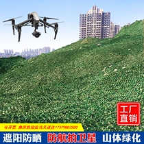 Anti-aerial photography anti-counterfeiting Net hidden net shading net outdoor mountain Greening shading screen sunscreen double Green