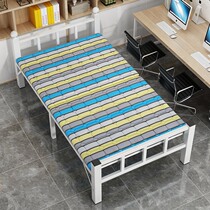 Office folding bed lunch break single bed portable nap artifact household simple hard board hospital escort bed mute