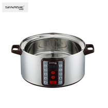 sanmsie Shan Mus electric steamer 32cm household single-bottom pot Taiwan rice ball rice special steamer corn machine