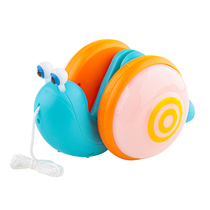 Douyin with childrens rope drag snail toy creative fiber rope light music cable traction baby toddler