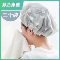 Increase thickened disposable waterproof bath cap transparent oiled oil cap heating hair film special care home bath bath