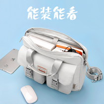 One-shoulder laptop bag 14 inch female portable for Apple MacBook Pro Lenovo small new air13 Huawei Xiaomi 156 good-looking crossbody simple large capacity shockproof cover