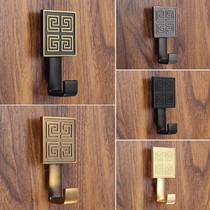 New Chinese closet cabinet door hanging clothes hook entrance door Xuanguan antique cupboards golden light luxury wall-mounted clothes hat hung