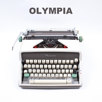 OLYMPIA MONICA SM7 ENGLISH TYPEWRITER VINTAGE RETRO MECHANICAL GRAY ANTIQUE EXHIBITION Chen GIFT BIRTHDAY