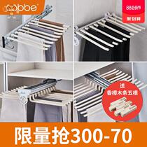 Pumping rack pull basket Home pumping rack mobile multi-purpose in the side-mounted multi-function pants pumping cabinet hanging pants rack corner
