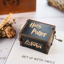 Dark Harry Potter Around Hand Cakes Music Box Ghost Blade Retro Wooden Music Box Creative Birthday Gift