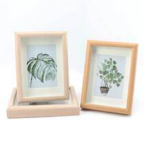 Wooden Three-Dimensional Hollow creative photo frame table 6 7 8 10 16 inch A4 Nordic Wall square frame