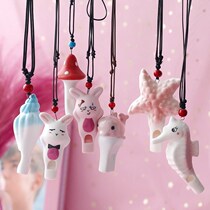 80 post Classic nostalgic rare collection of ceramic bird flute whistleblowing water bird whistle water flute children traditional toy