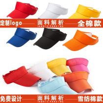 Summer men's outdoor empty hat custom-made women's running sun hat men's headless cap extended hat logo custom-made