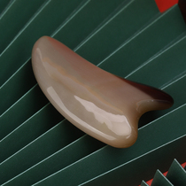 Natural thickened white water cow horn board scraping female face beauty shaving artifact whole body universal scraper