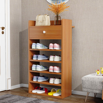 Shoe rack Multi-layer simple dustproof shoe cabinet Small household indoor good-looking economical door storage artifact