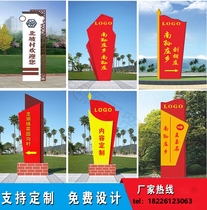 Outdoor guide board Party building Billboard signboard party group service center sign Party building sculpture