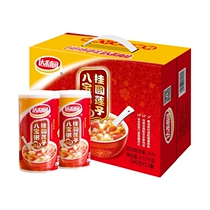 Daliyuan longan lotus seed eight treasure porridge 360g * 6 cans 12 cans of instant breakfast meal porridge whole box gift box