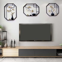 New Chinese living room teahouse restaurant commercial decorative painting wall decoration wall cover ugly TV background wall hanging painting