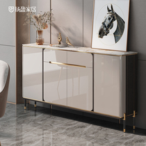 Yang Ying ultra-thin dining cabinet modern simple light luxury high-end living room narrow tea cabinet small rock board kitchen cabinet