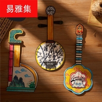 Kindergarten childrens handmade diy wooden coloring creative traditional musical instrument model decoration homemade works material package