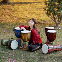 African drum 8 inch 10 inch 12 inch Indonesian tambourine childrens kindergarten school piano line beginner hand clap drum sheepskin drum