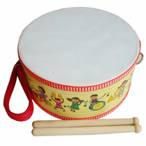 Childrens drum percussion instrument kindergarten early education toy small war drum three sentences and half props beating drum