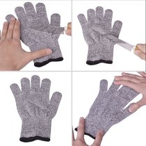 New three fingers touch screen HPPE cutting 5 gloves anti - cutting carpenter dispensing protective kitchen gloves