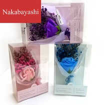 Crystal grass forget-me-not dried flower bouquet Valentines Day gift graduation photo dried flower with hand gift box customization