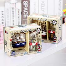 Wooden Glitter Wishing Bottle Home Glass Crafts Ornament Creative Birthday Gift Gift Box Ornament