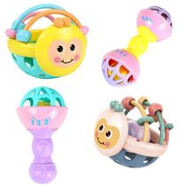 Cross-border Baby Baby Pacification Toy Bee Soft Rubber Ball Rocking Bells Teeth Biting ball Toy Children Puzzle Toys