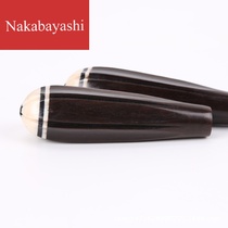 Ebony hexagonal erhu shaft plum flower piano shaft erhu mechanical shaft short type with copper shaft erhu short shaft erhu accessories