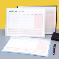 21-day schedule day book learning clock-in notes week self-discipline table calendar ins Wind 21 days habit formation table