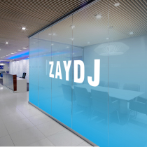 Customized office partition electrostatic color gradient light transparent opaque anti-collision glass colorful transparent film sticker