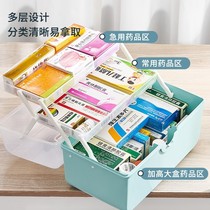Medicine box family household large-capacity storage medicine cabinet emergency small multi-layer medical emergency medicine box