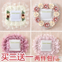 Large number Double-row wedding room extravagant walls New Chinese switch to stick to the wall with protective sleeves Bubcloth Art Chinese fresh