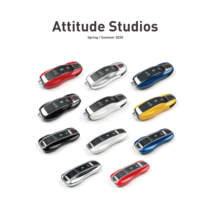 Porsche color modification key Shell buckle package new old Cayenne macan 911 Pa lame pull 718Taycan