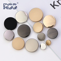 Metal buttons Round flat buttons Fashion all-match gold mens and womens suit buttons Pants jackets Windbreaker coat buttons