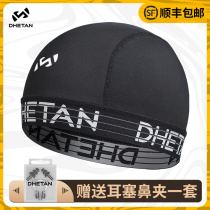 Comfortable swim without tou knitted swimming cap fabric with swimming cap male large adult children swimming equipment