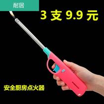 Ignition gun igniter lengthened electronic kitchen lighter electronic gas stove inflatable open fire gun