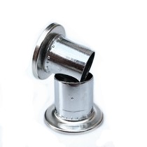Thickened alloy new wardrobe seat round tube seat flange Clothes Clothes drying Rod Wall Cabinet base towel rack fixing seat