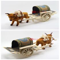 G Mongolian Lele-type grassland Lele car Mongolian characteristic ornaments cattle pull carts set up Inner Mongolia handicrafts