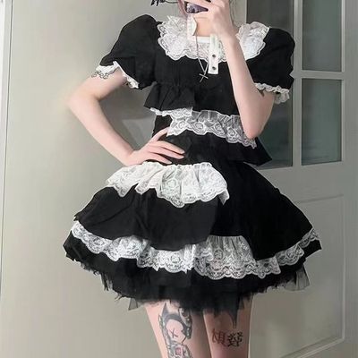 taobao agent Gothic Fengya Culture Diablo Bubble Bubbles Ascended Cake Skin Skirt Street Hot Girl Half -Body Short Skirt Female