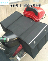 Black canvas camel bag motorcycle bag side hanging bag electric car back seat satchel tail bag